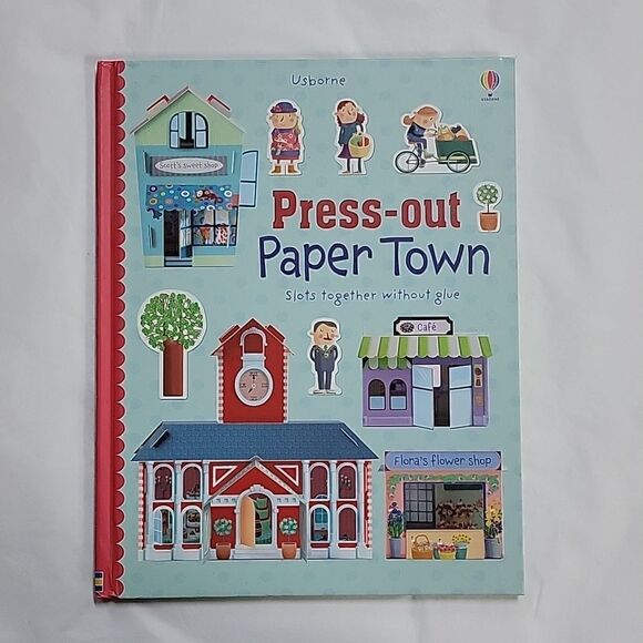 USBORNE PRESS-OUT PAPER TOWN - NEW! - Picture 1 of 3